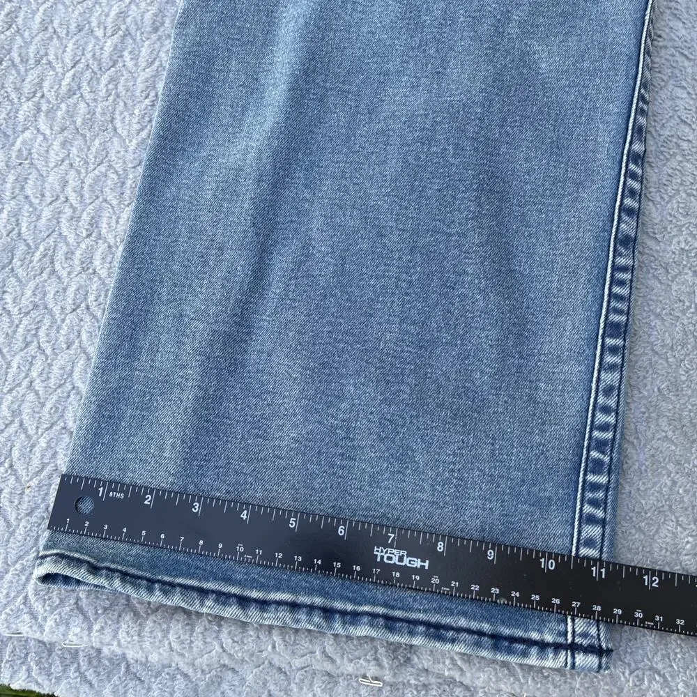 True Religion Jeans Patch Vinny Big T Flap Men’s 32 X 34 Ultra Baggy Varsity